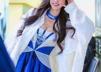 치어리더 안지현 대기실 볼하트 사진