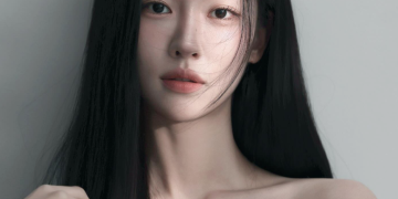 배우 송지우의 프로필 사진. 검은색으로 염색한 긴 생머리를 늘어뜨리고 검은색 탑을 입은 채 정면을 응시하는 모습. 맑고 단정한 이미지가 돋보인다.