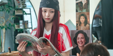 tvN 드라마 언더커버 미쓰홍에서 홍장미 역으로 등장한 잇지 유나 스틸컷 장면