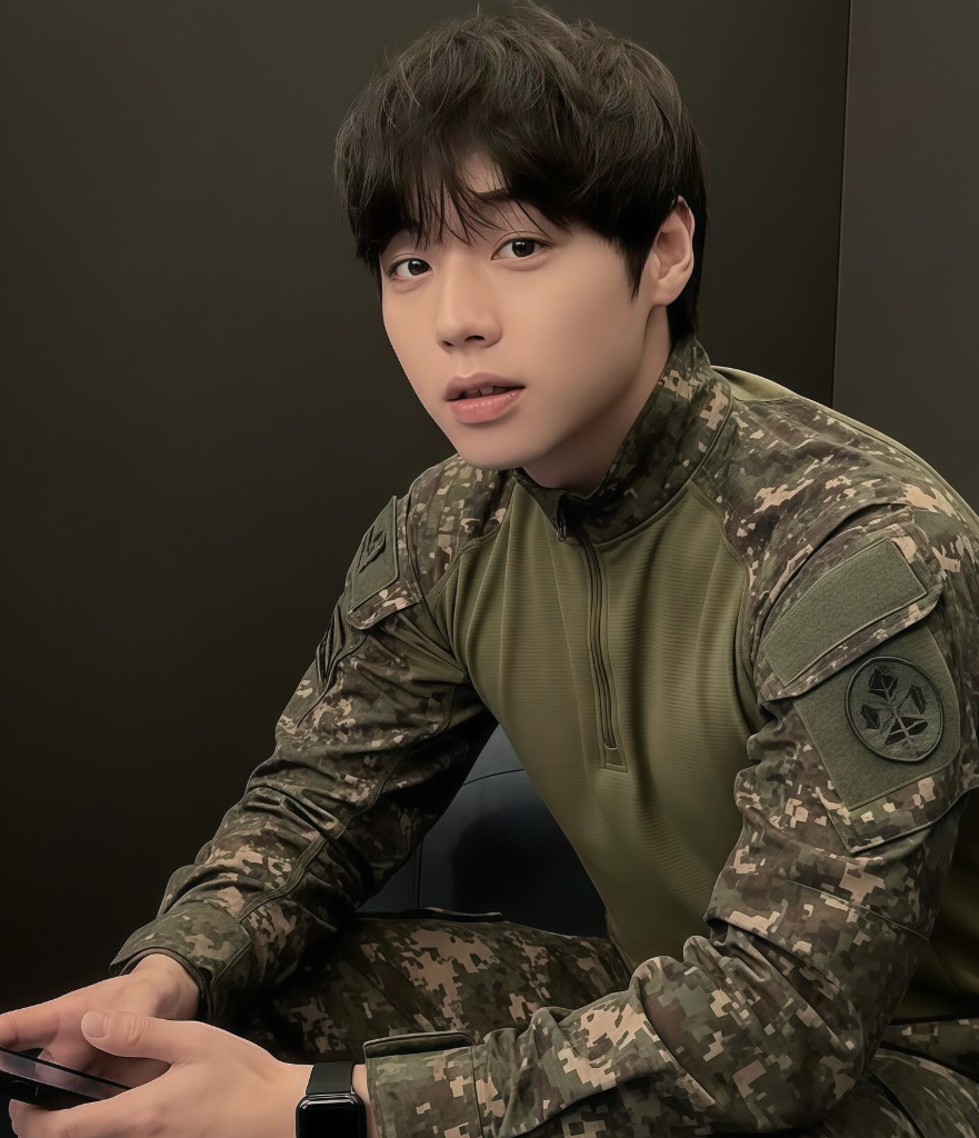 취사병 전설이 되다에서 군복을 입은 배우 박지훈의 모습
