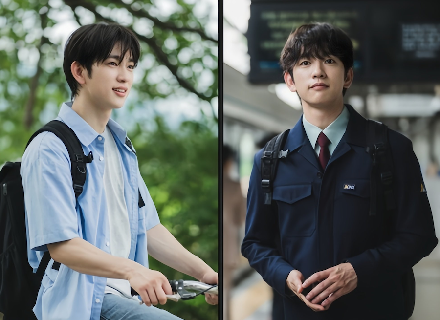 JTBC 드라마 샤이닝에서 19살과 30살을 연기하는 박진영의 극중 모습