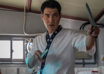 넷플릭스 드라마 사냥개들에서 강렬한 모습을 보이는 배우 이해영 스틸컷