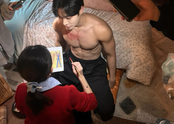 추영우 주연 드라마 견우와 선녀 메이크업 비하인드 장면
