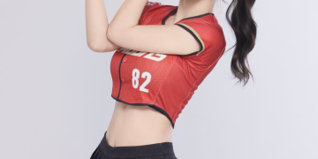 치어리더 유니폼을 입은 이다혜 대만 활동 모습