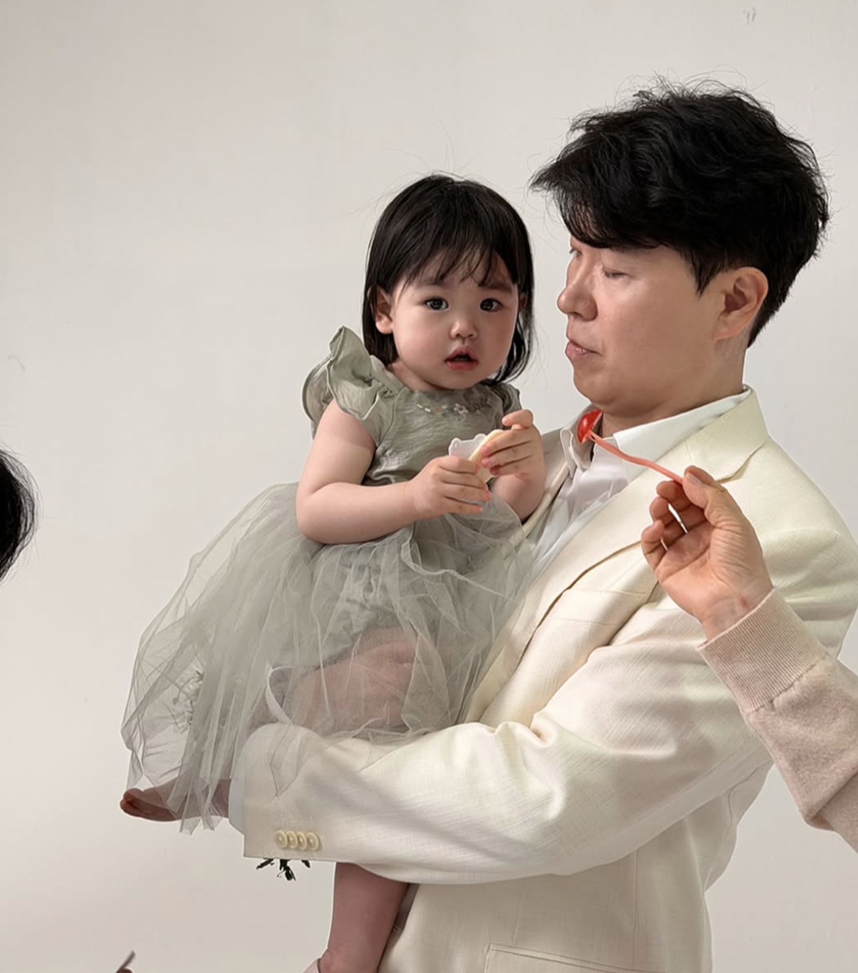 박수홍 딸 재이 광고 촬영 장면