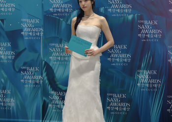 노윤서 근황 백상예술대상 포토존 드레스 사진