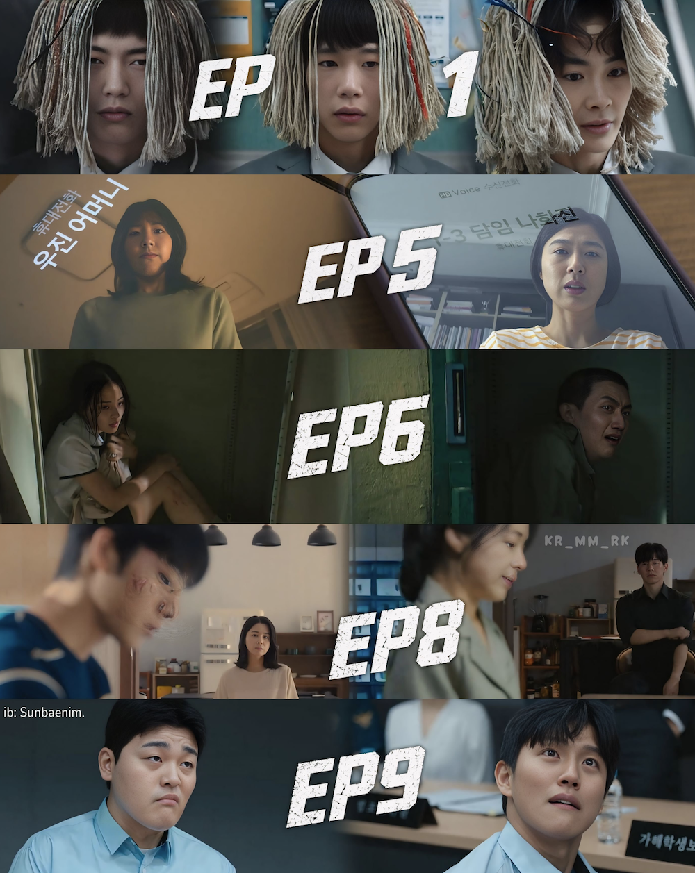 넷플릭스 참교육 에피소드별 주요 인물과 출연진 모습